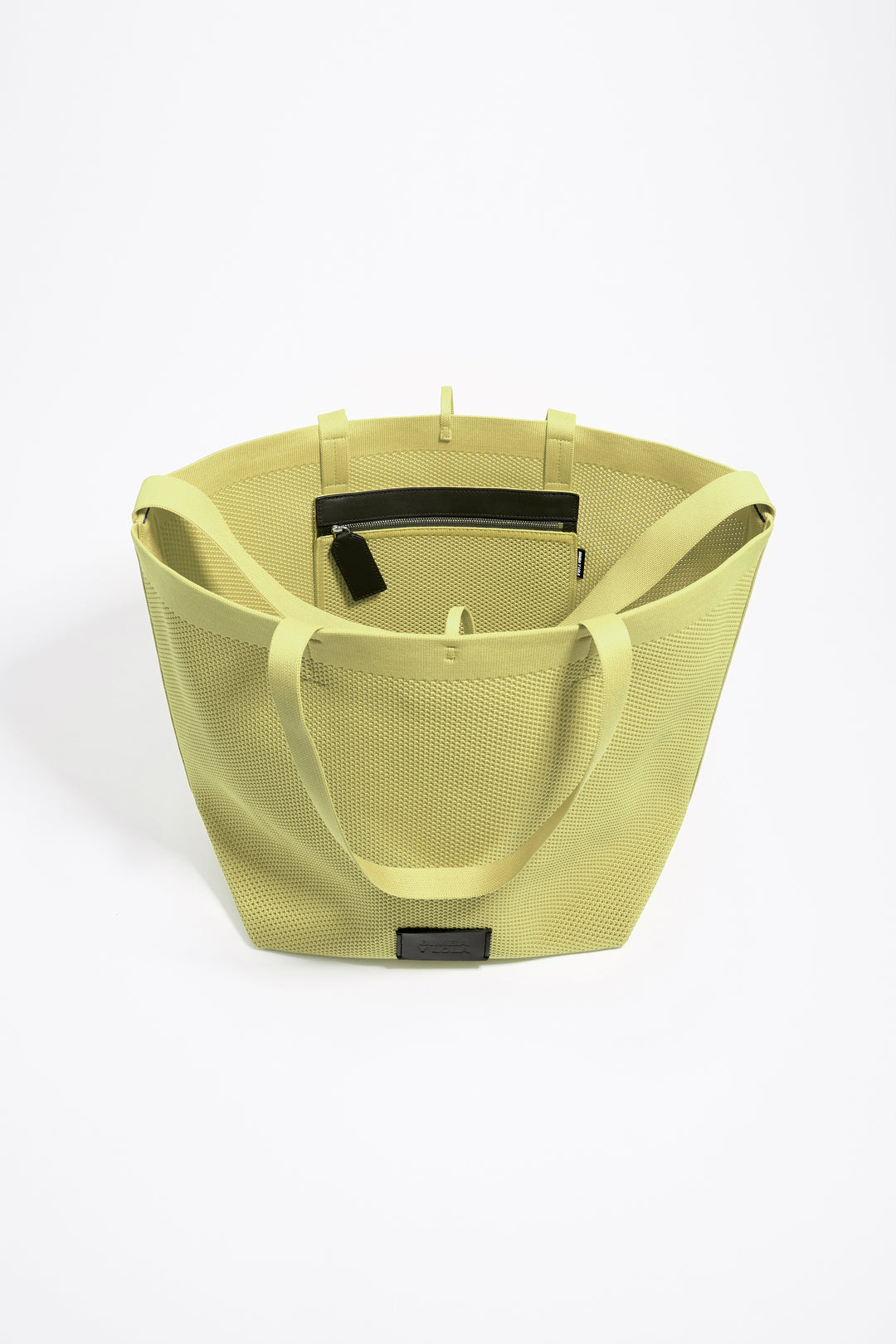 Large kiwi Flyknit shopper bag