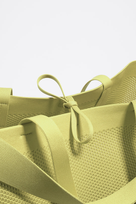 Large kiwi Flyknit shopper bag