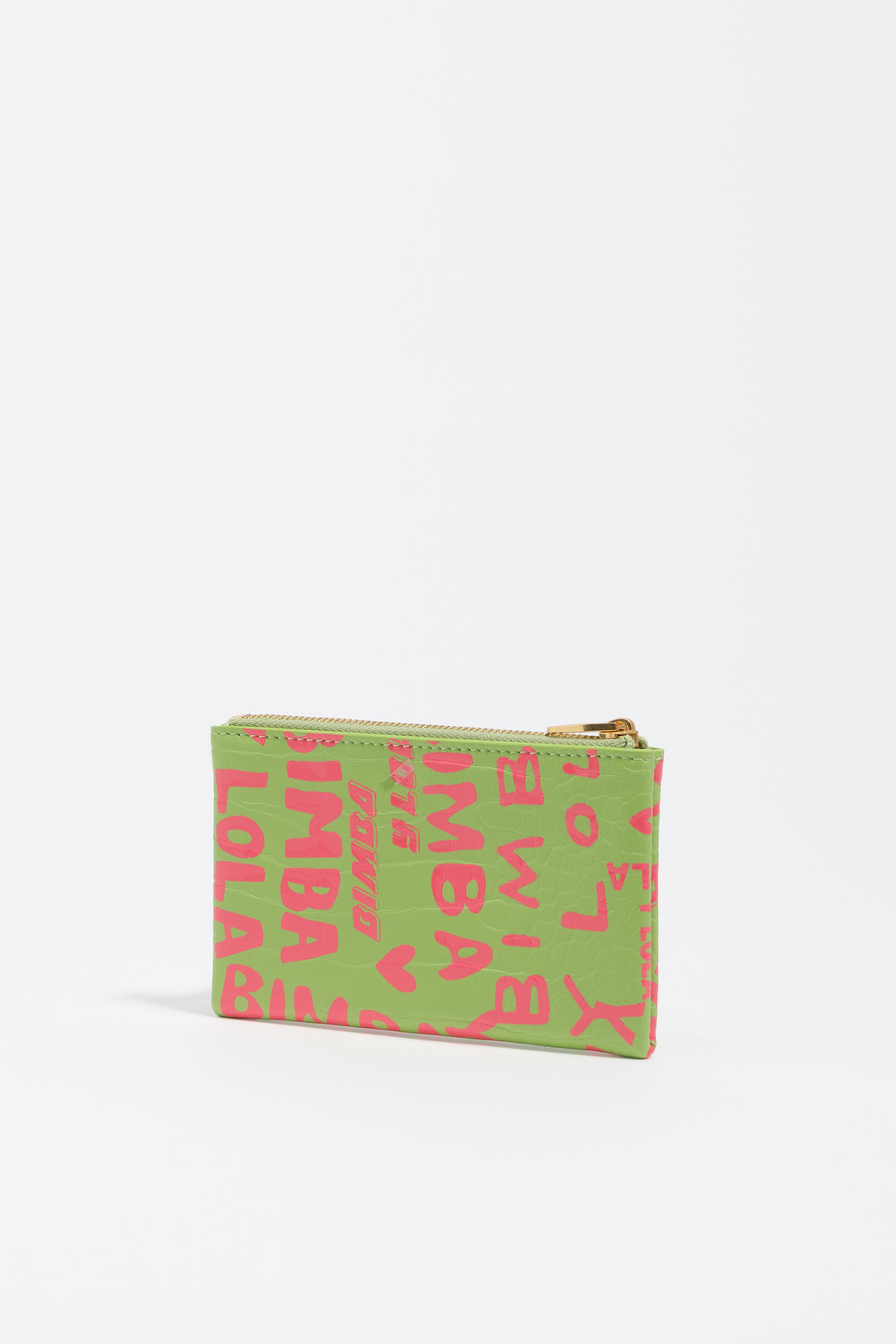 Pink lime print coin purse