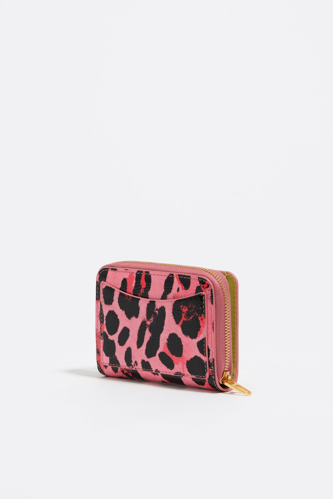 Strawberry textured shiny Leopard print purse