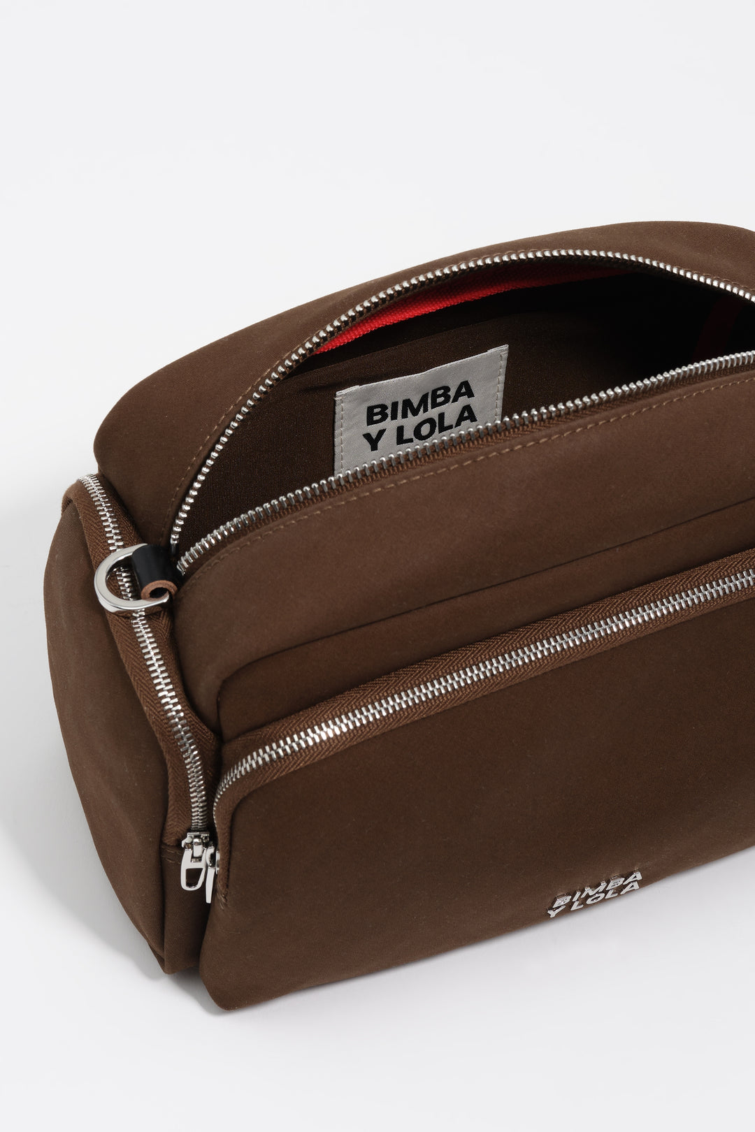 Medium dark khaki nylon Pocket crossbody bag