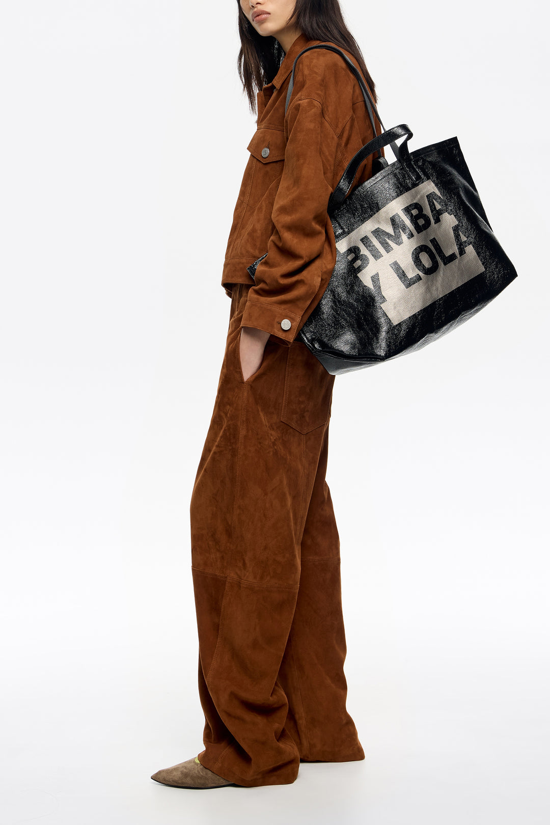Black big shopper bag