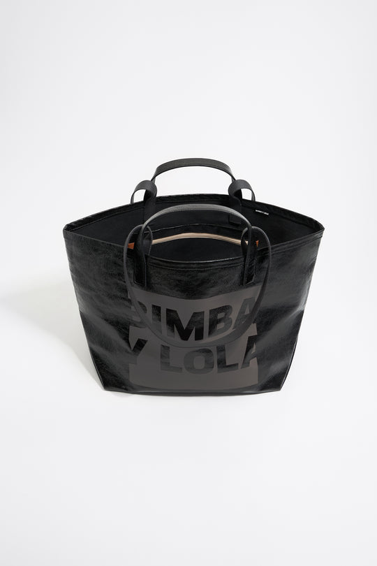 Black big shopper bag