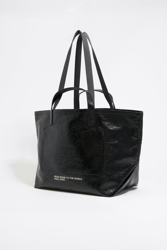 Black big shopper bag