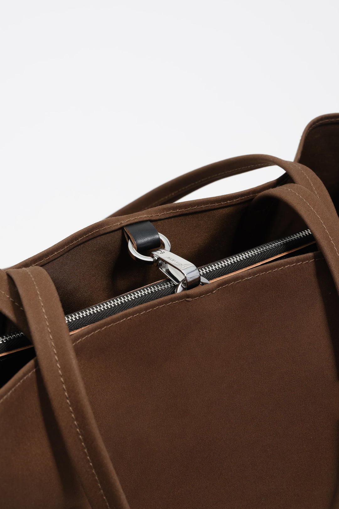 Dark khaki nylon Chihuahua shopper bag