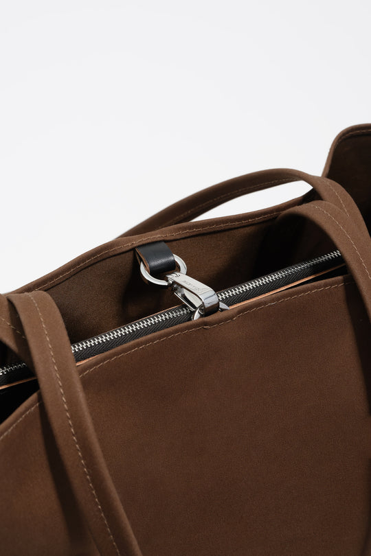 Dark khaki nylon Chihuahua shopper bag