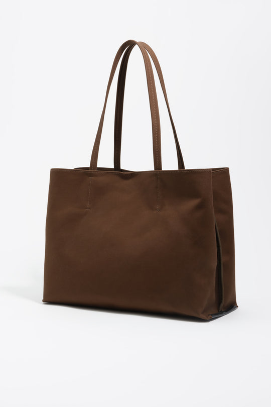 Dark khaki nylon Chihuahua shopper bag
