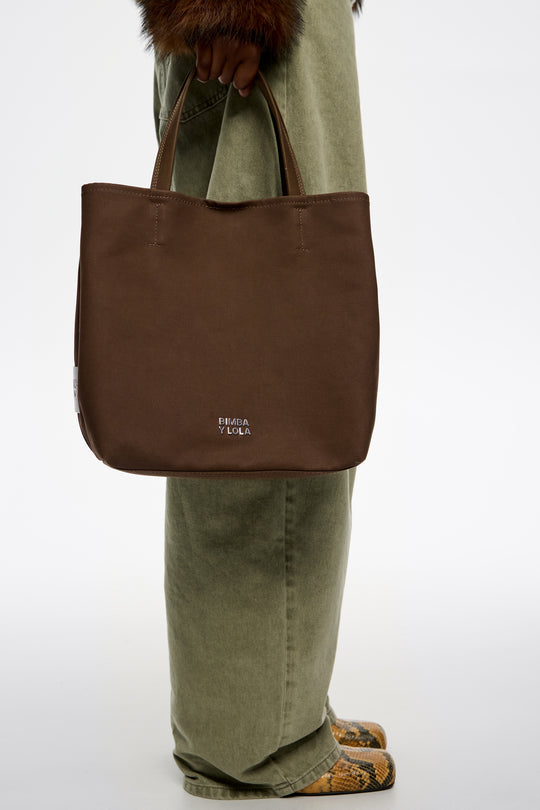Large dark khaki nylon Chihuahua bag