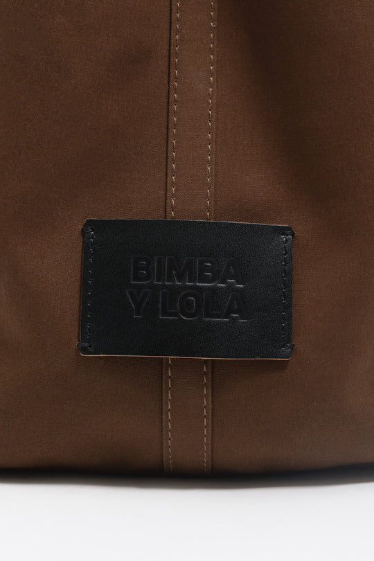 Large dark khaki nylon Chihuahua bag