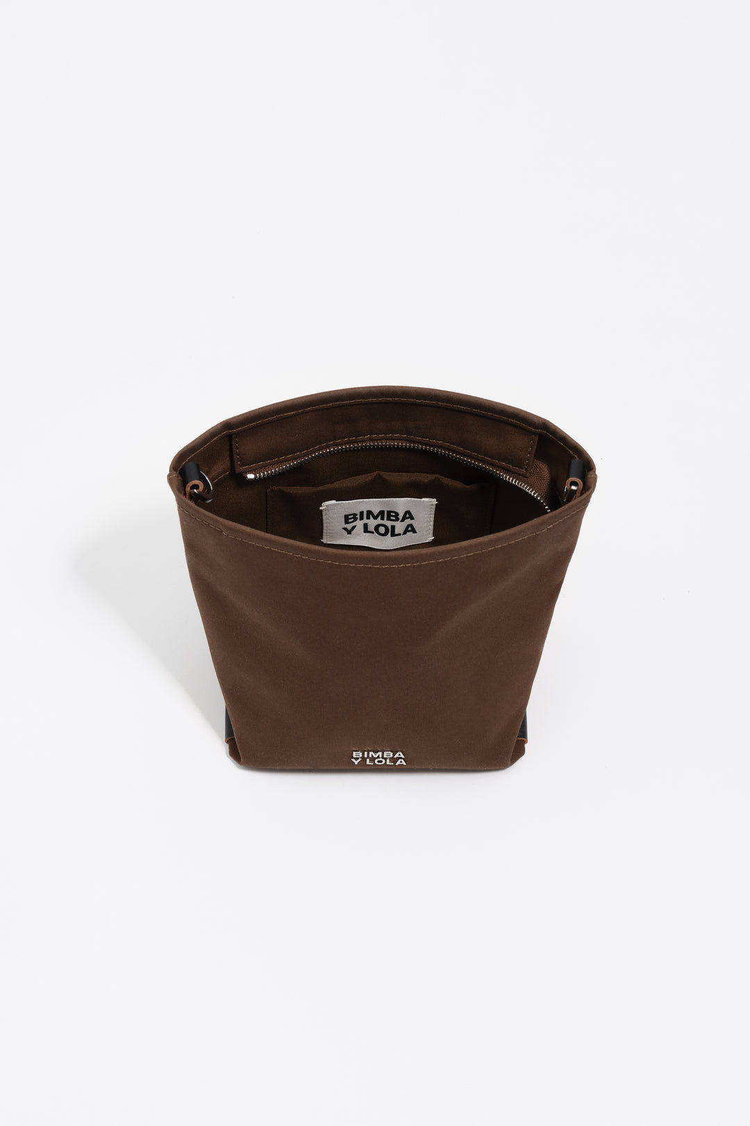 Dark khaki nylon mini Carlino bag