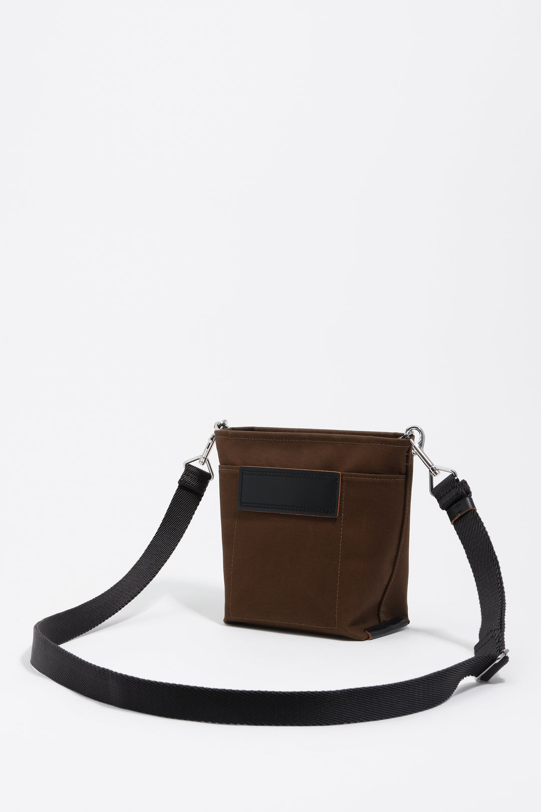 Dark khaki nylon mini Carlino bag