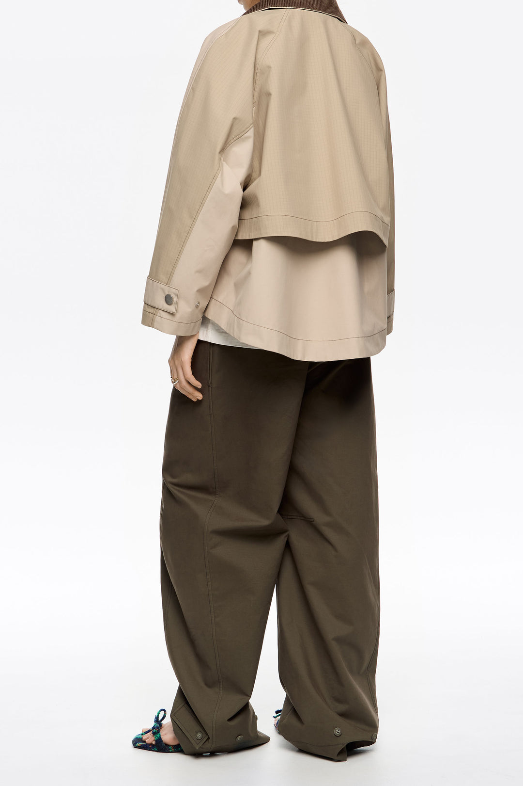 Two-tone stone A-line trench