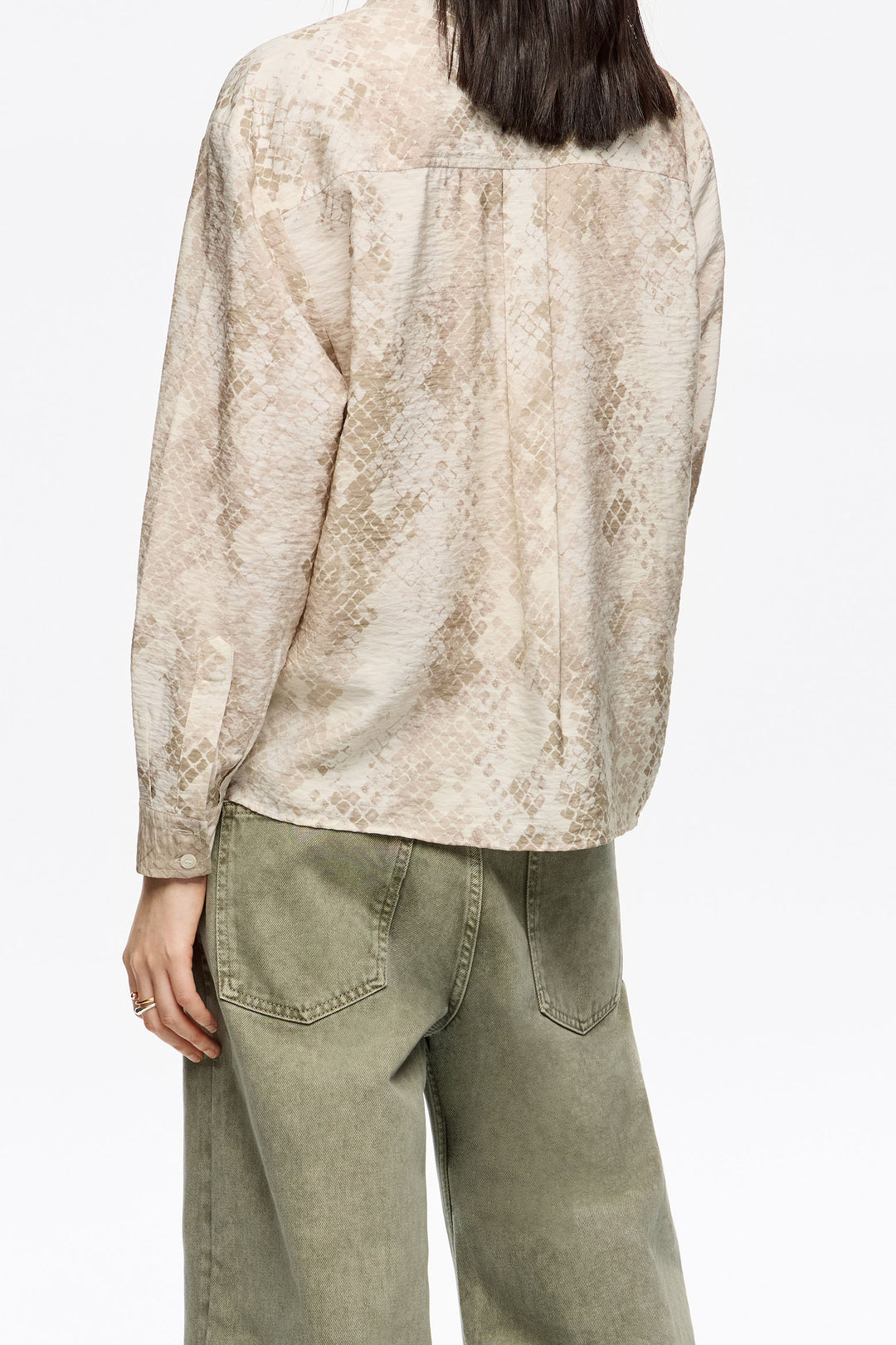 Taupe Snake boxy shirt
