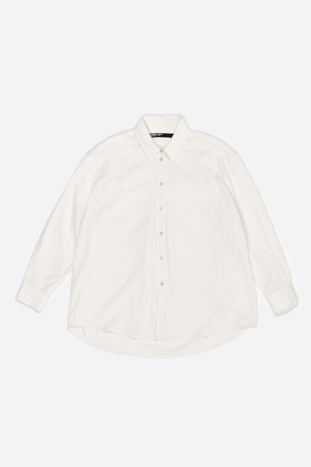 Ivory textured cotton shirt