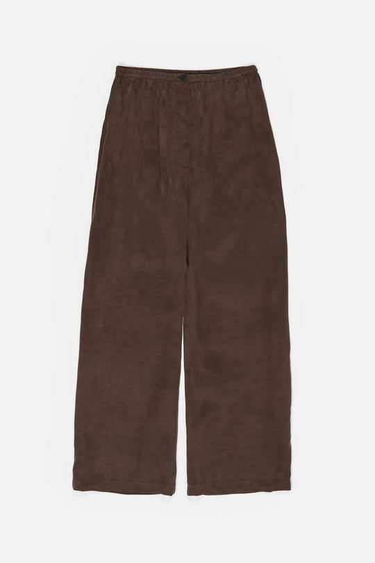 Washed brown jogger trousers