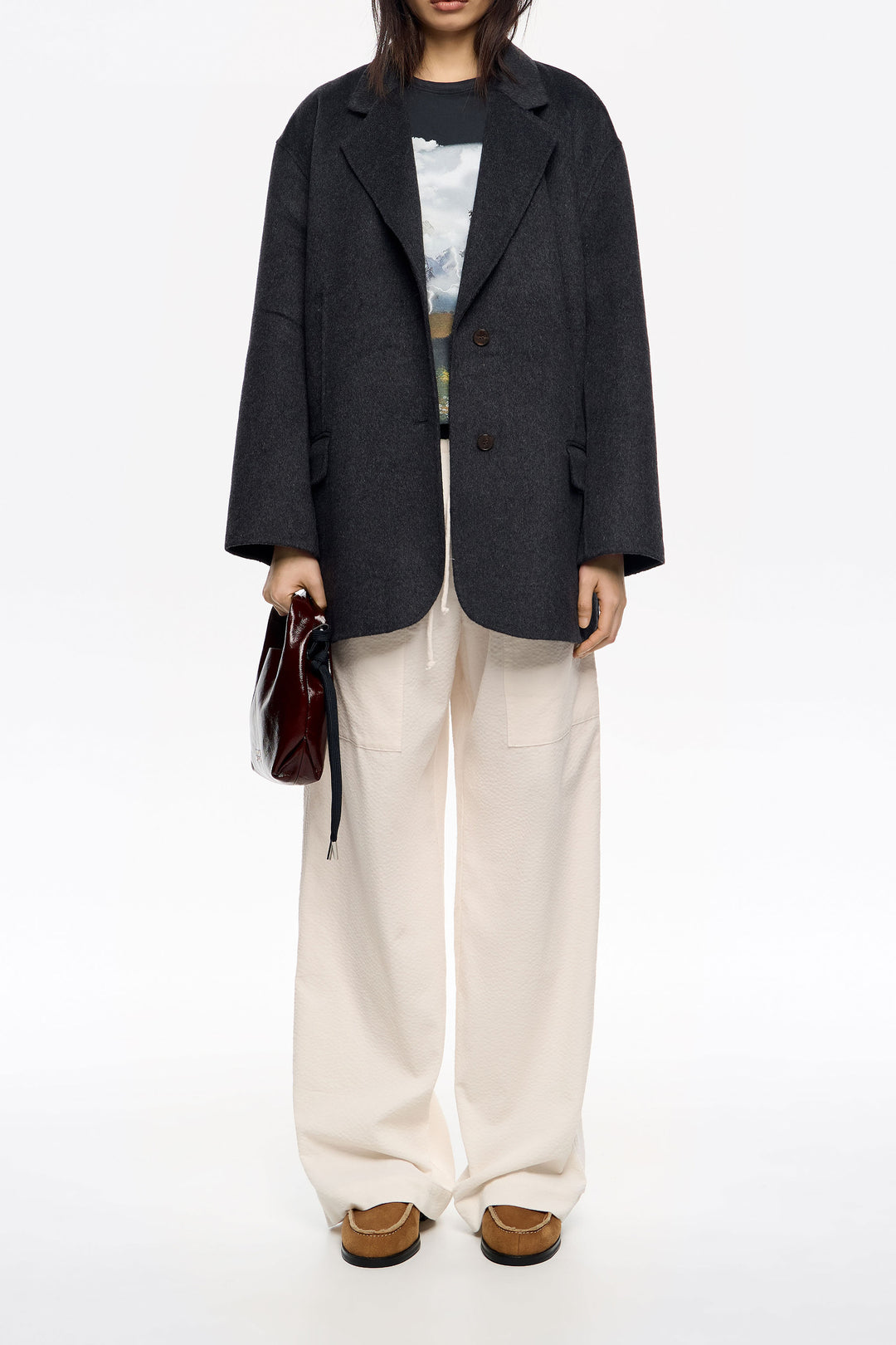 Off-white maxi corduroy pockets mini trousers