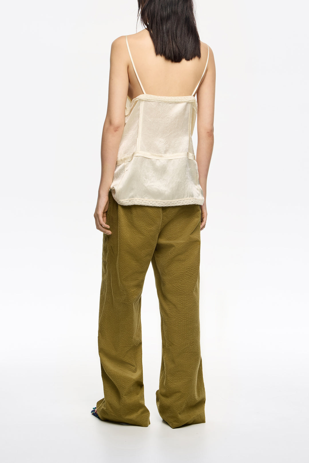 Olive maxi corduroy pockets mini trousers
