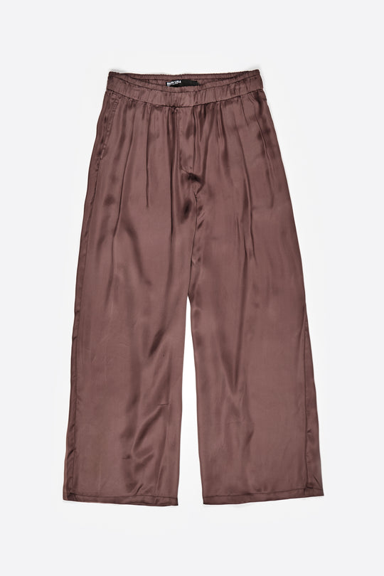 Brown darted jogger trousers