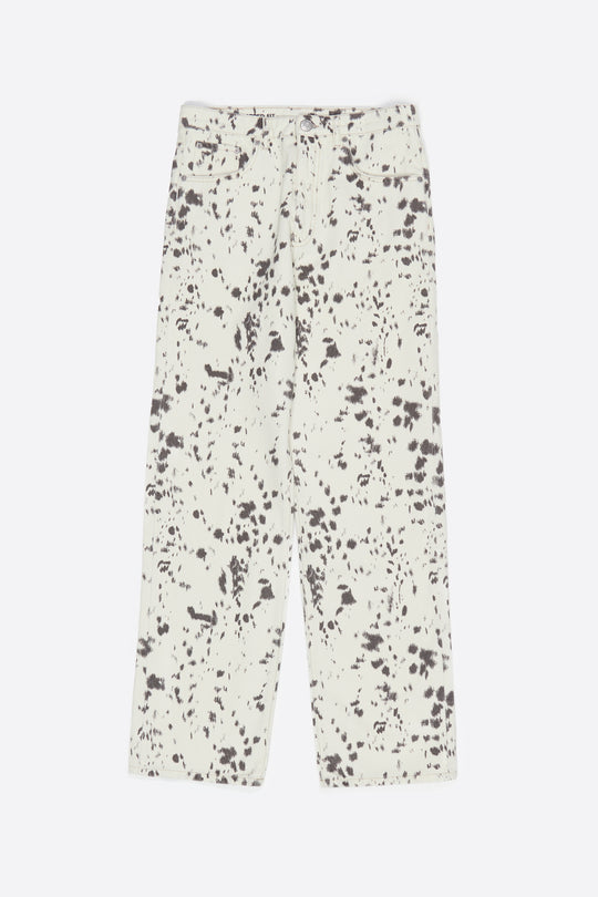 STRAIGHT CROPPED - Ivory Lynx trousers