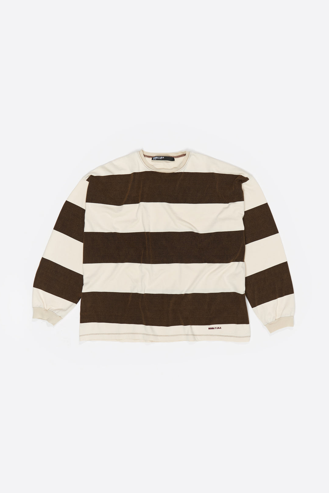 Oversize brown striped T-shirt
