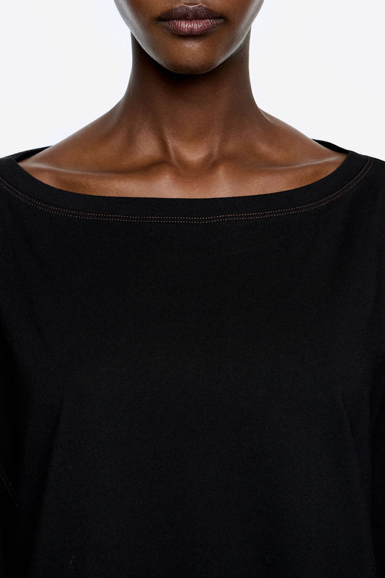 Dark brown Big Leopard 2 in 1 dress with asymmetric skirt