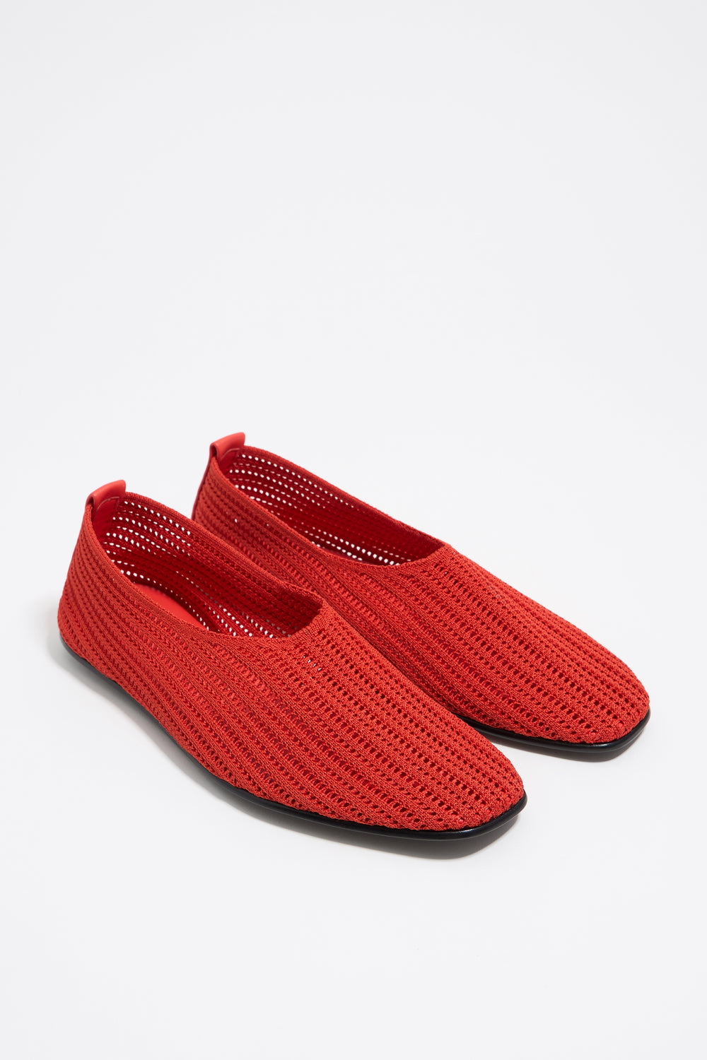 Acid Red flyknit ballerina