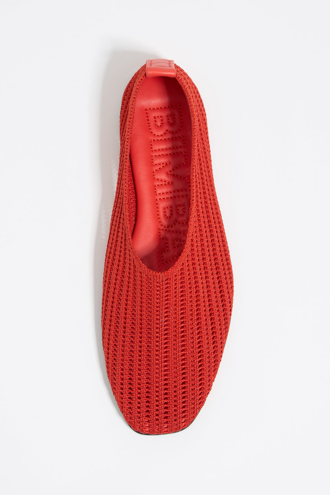 Acid Red flyknit ballerina