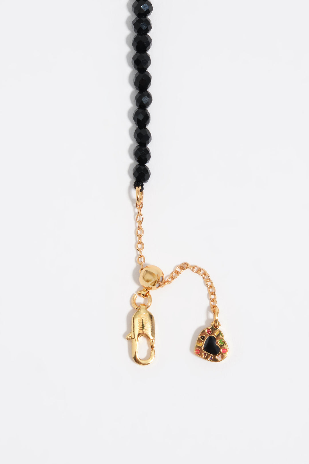 Black chains and crystals necklace