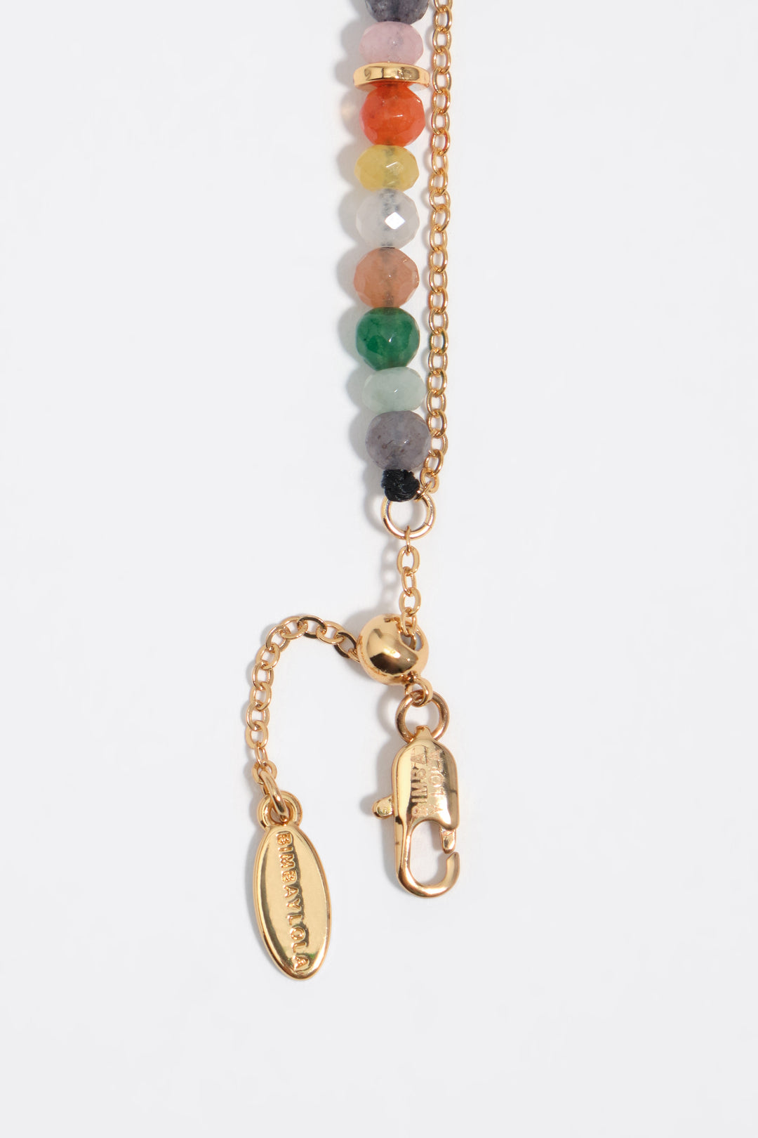 Stones and heart gold double bracelet