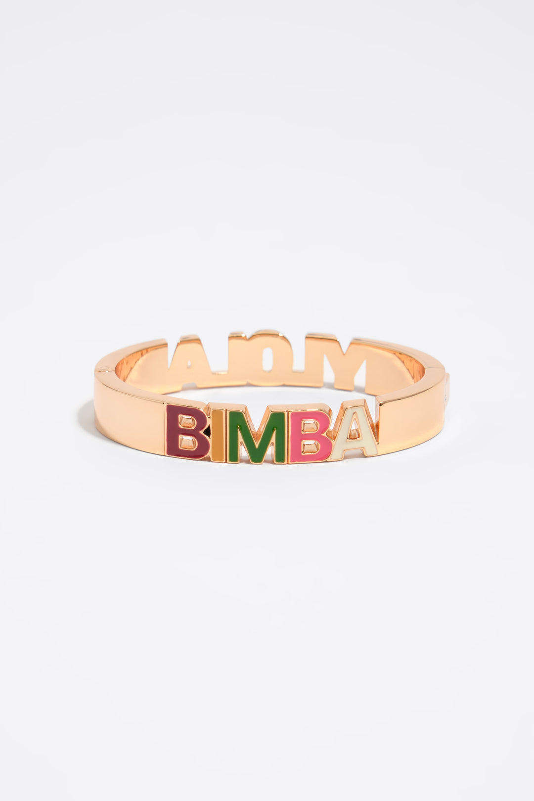 Multicolored hinge logo bracelet