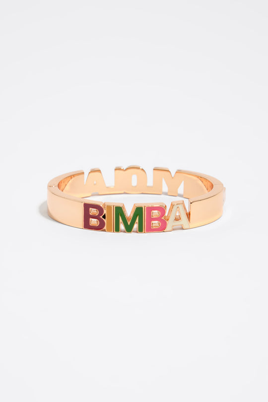 Multicolored hinge logo bracelet