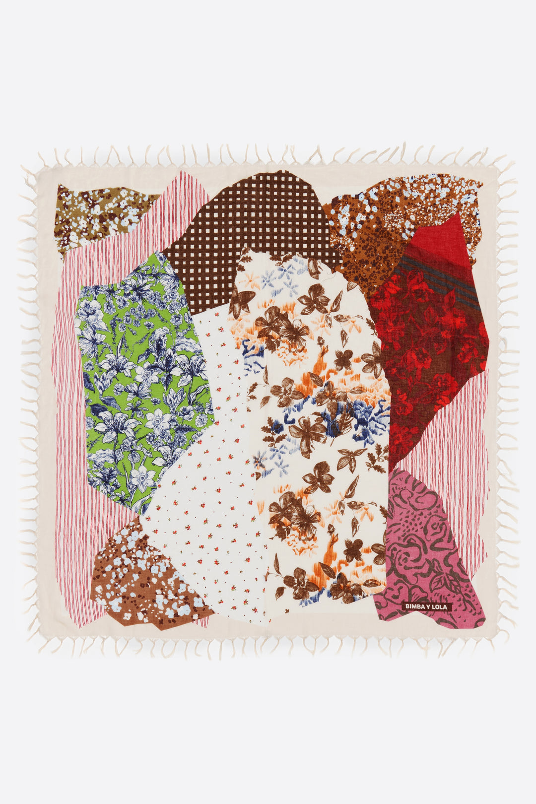 Collage prints shawl