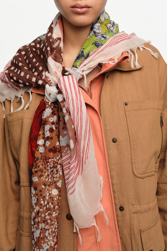 Collage prints shawl