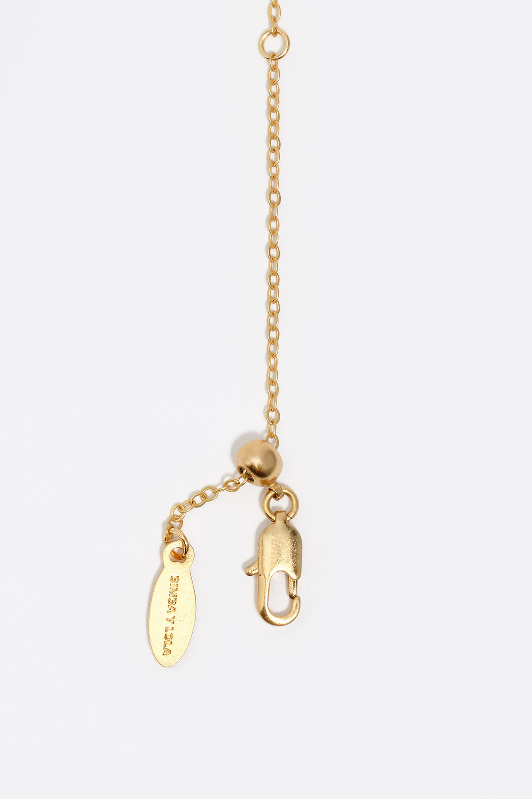 Gold chains and crystals necklace