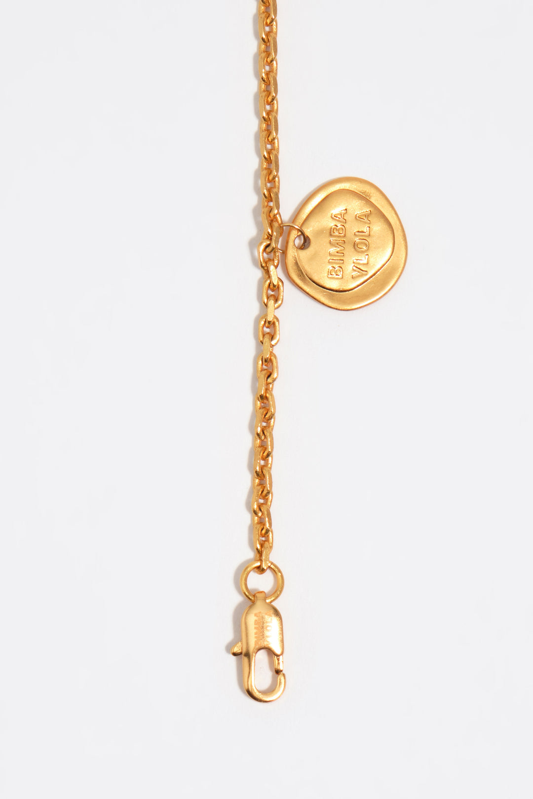 Two-tone metal silhouette necklace