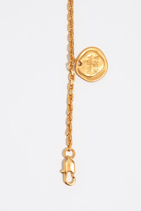 Two-tone metal silhouette necklace