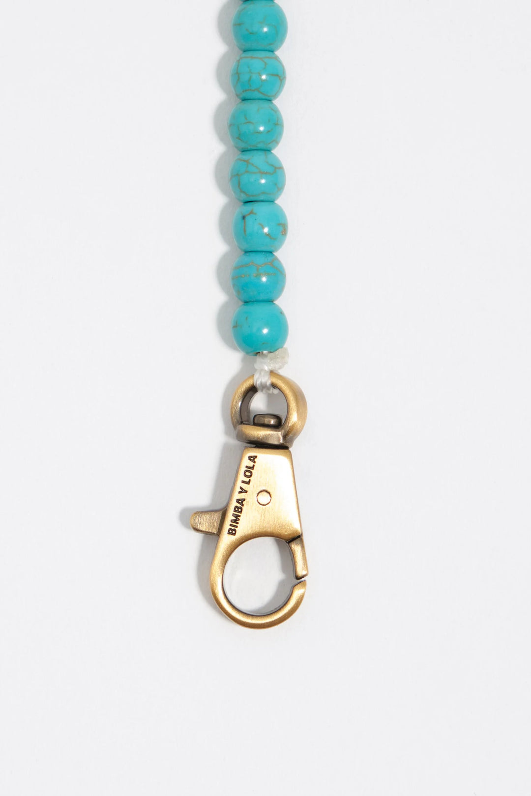 Necklace with natural seashell and turquoise stones