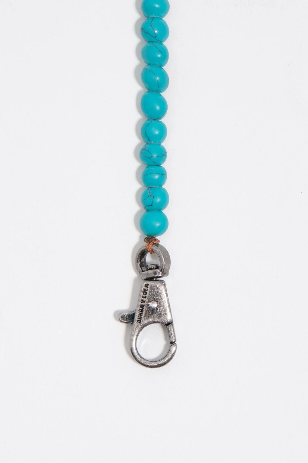 Turquoise stone and pearl necklace