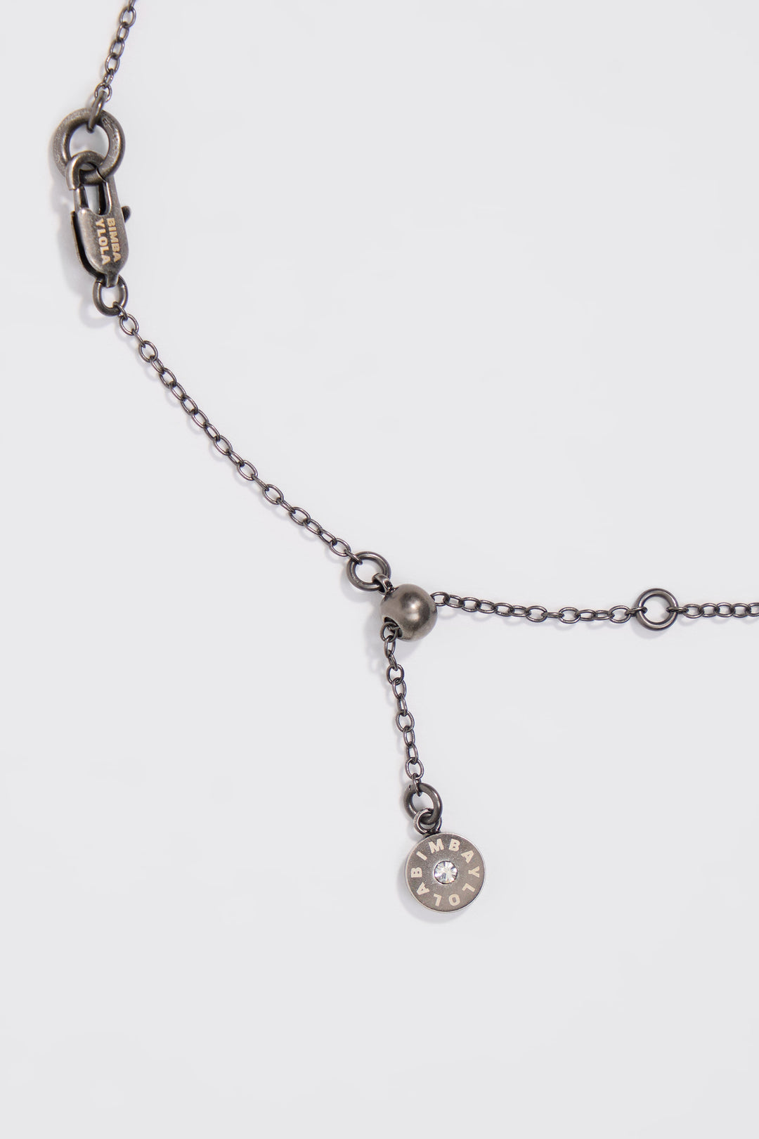 Aged silver necklace with seashell and pearl
