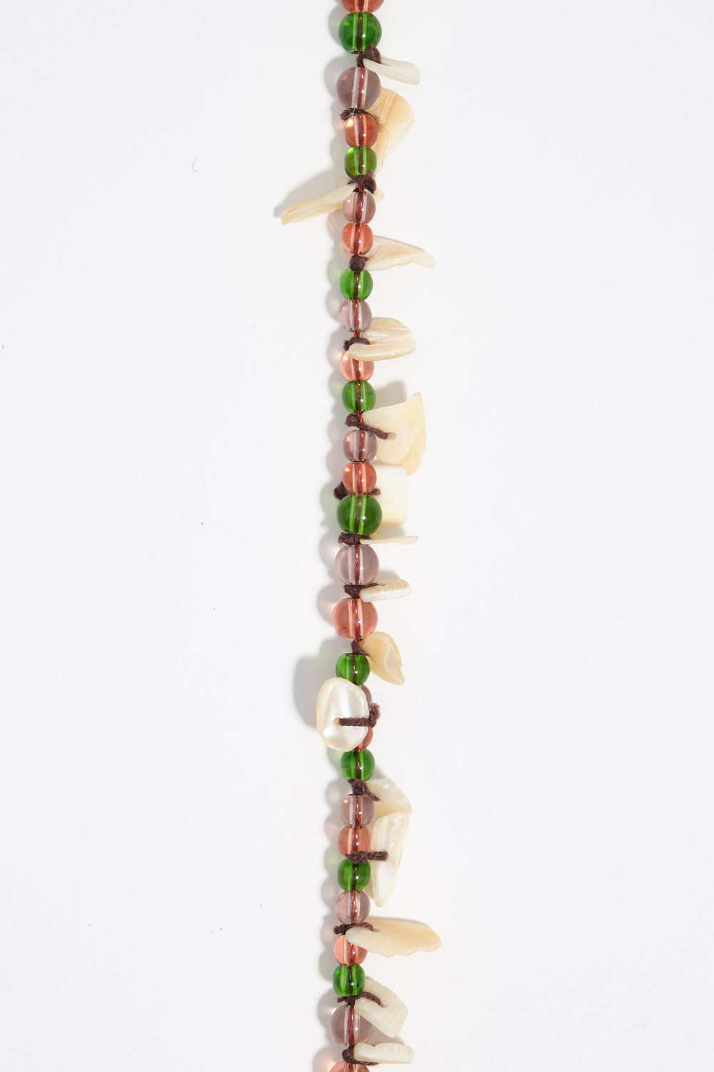 Beads and mother-of-pearl necklace