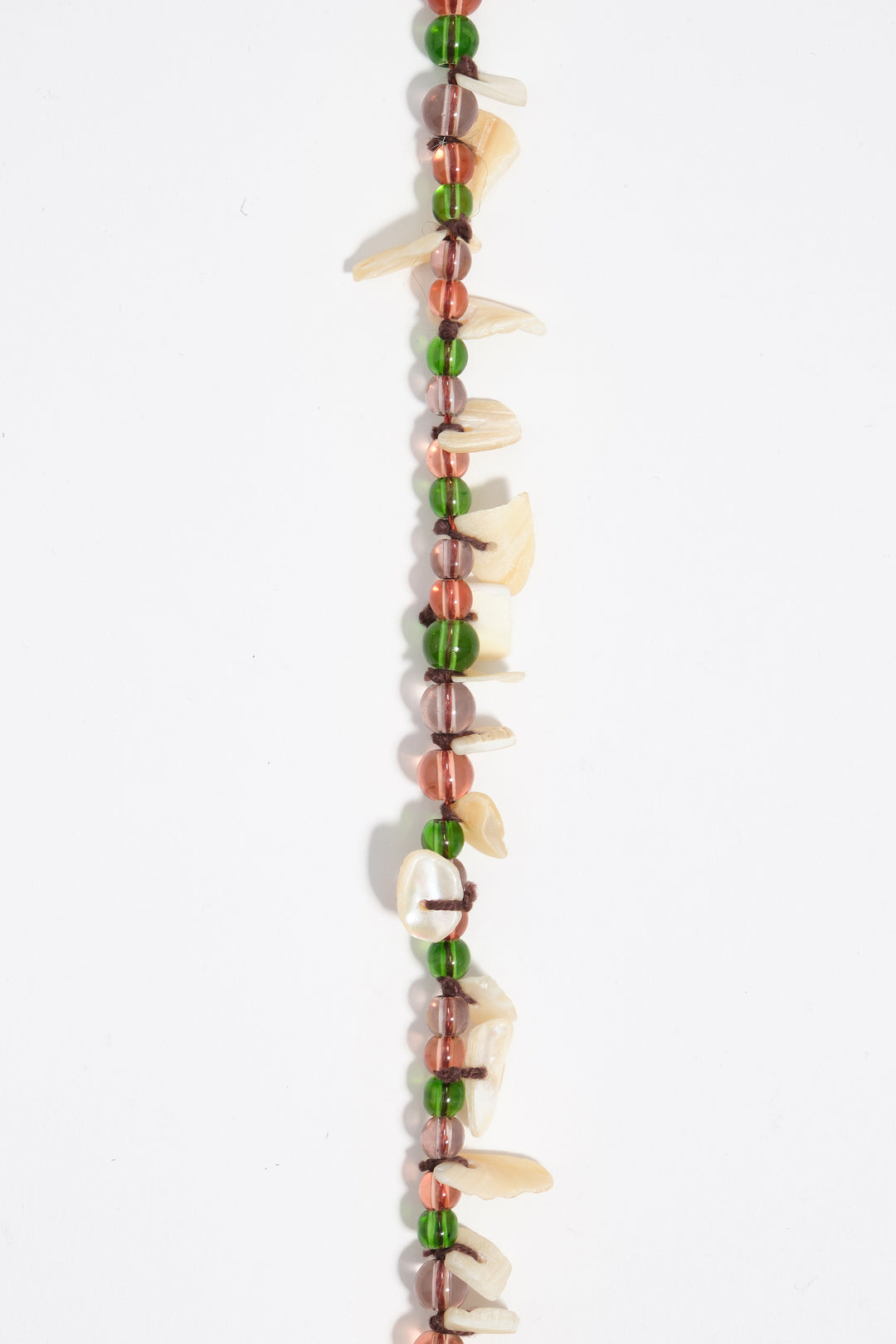 Beads and mother-of-pearl necklace