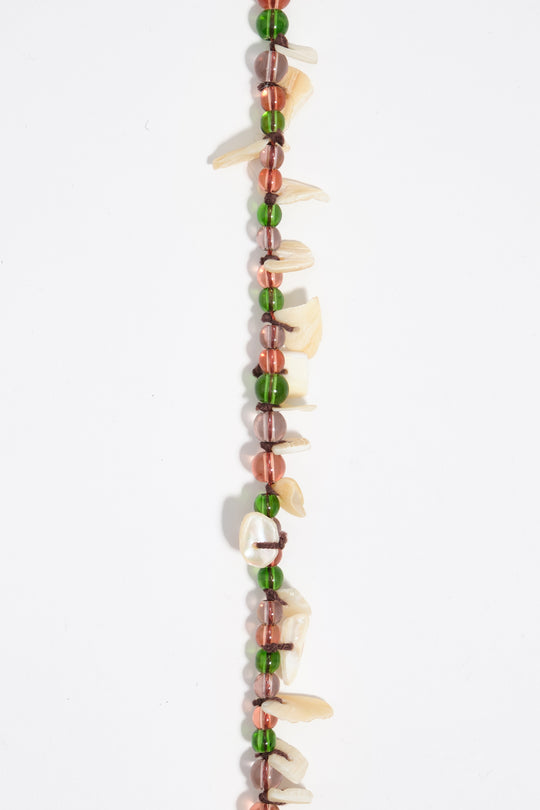 Beads and mother-of-pearl necklace
