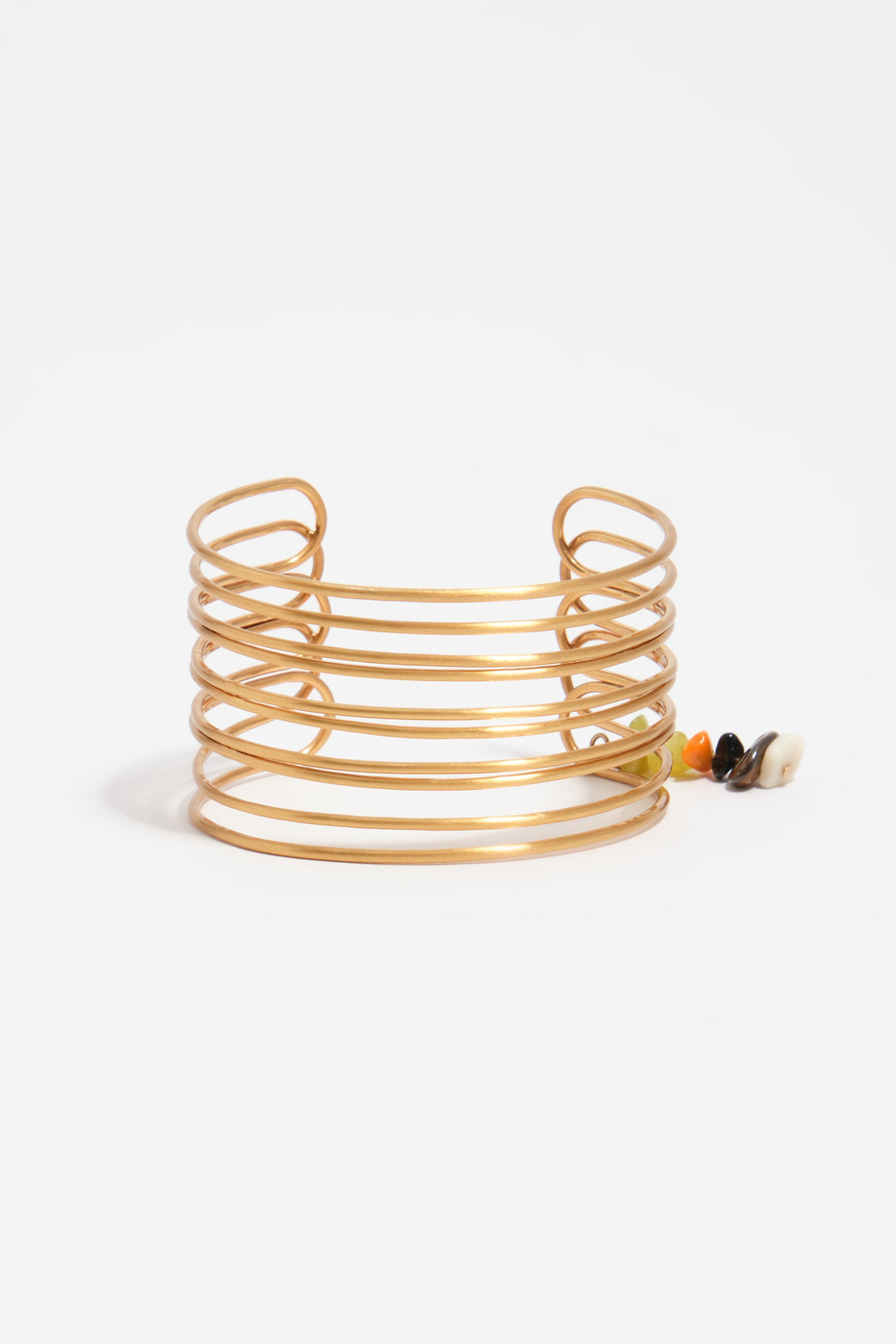 Aged gold texture band bracelet