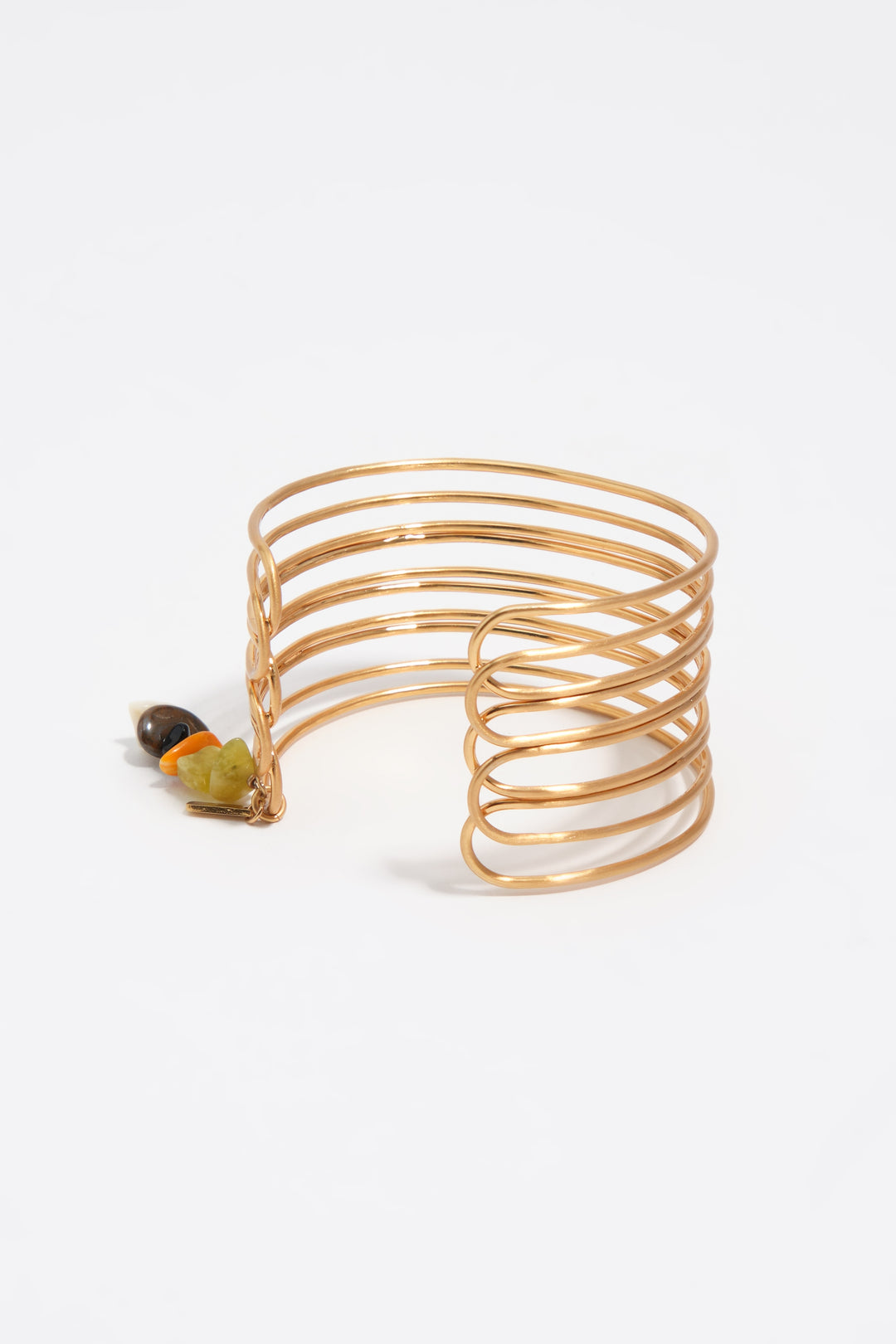 Aged gold texture band bracelet