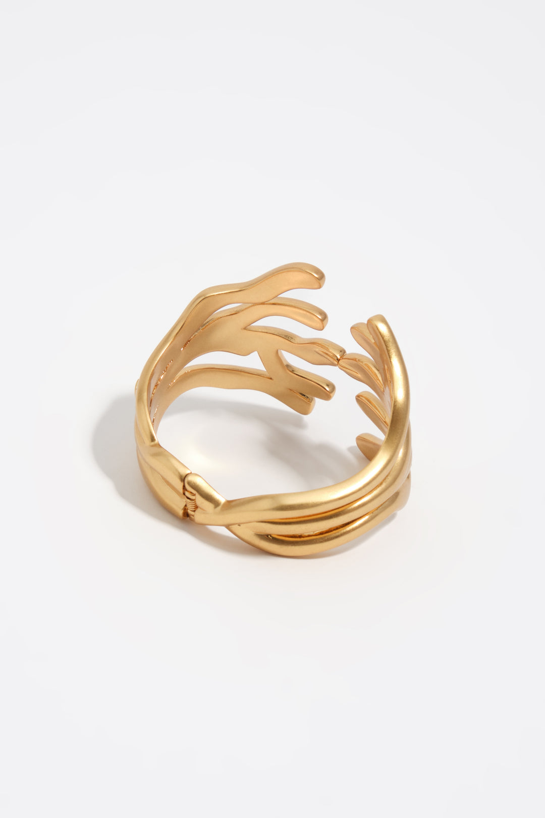 Aged gold coral bracelet