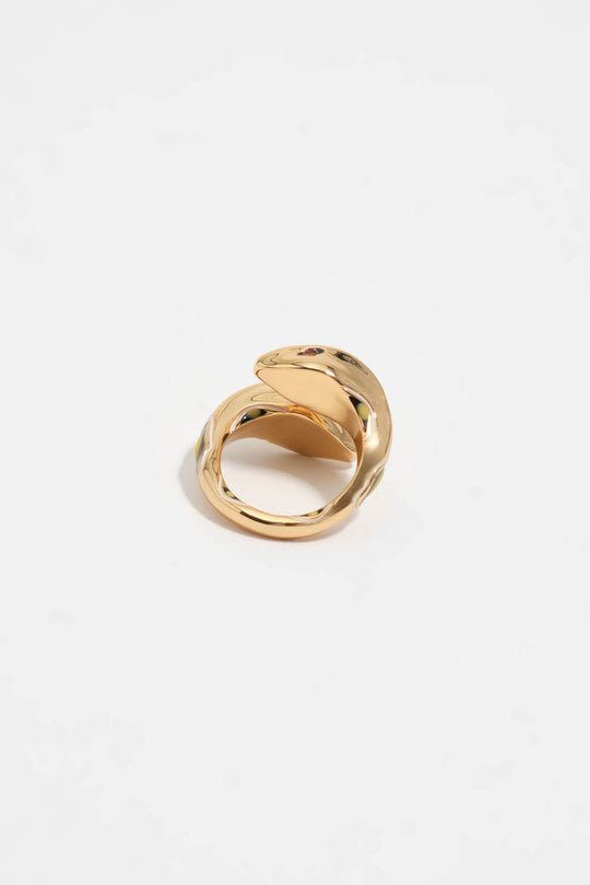 Gold snake ring