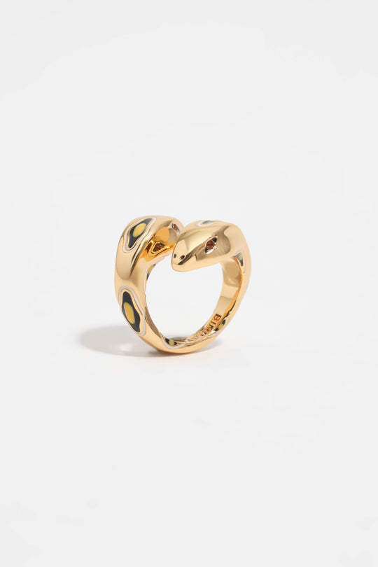 Gold snake ring