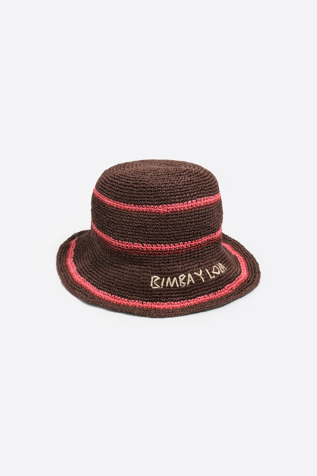 Brown paper raffia hat