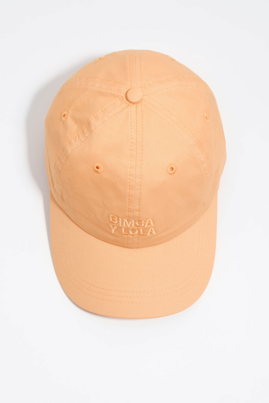 Faded orange cotton cap