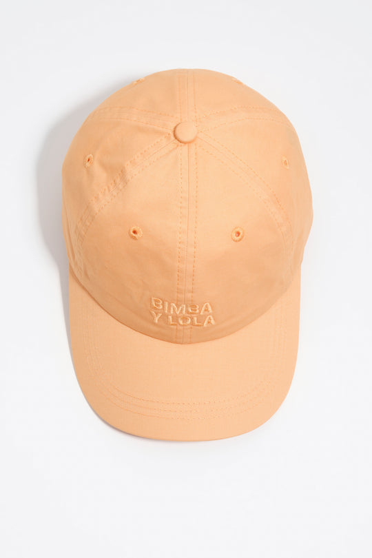 Faded orange cotton cap